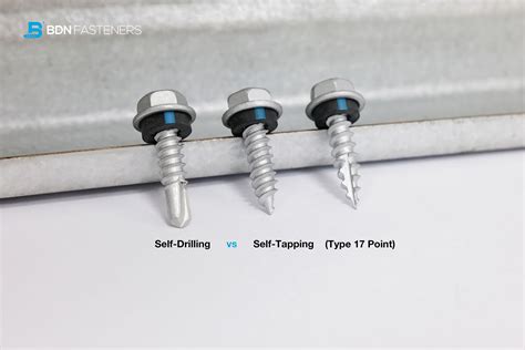 sheet metal screws vs self tapping|self tapping exterior metal screws.